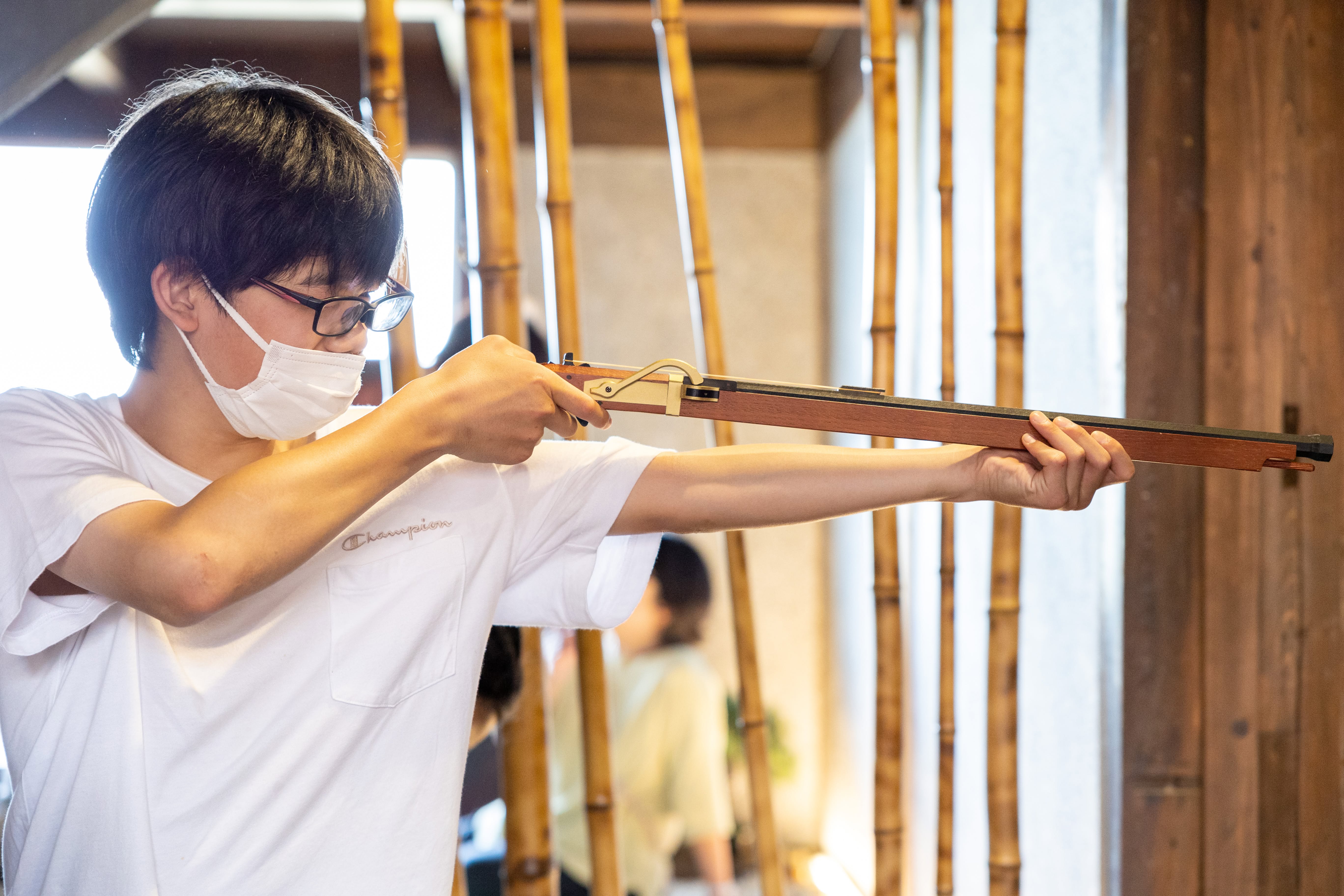 ゴム鉄砲射的体験 3